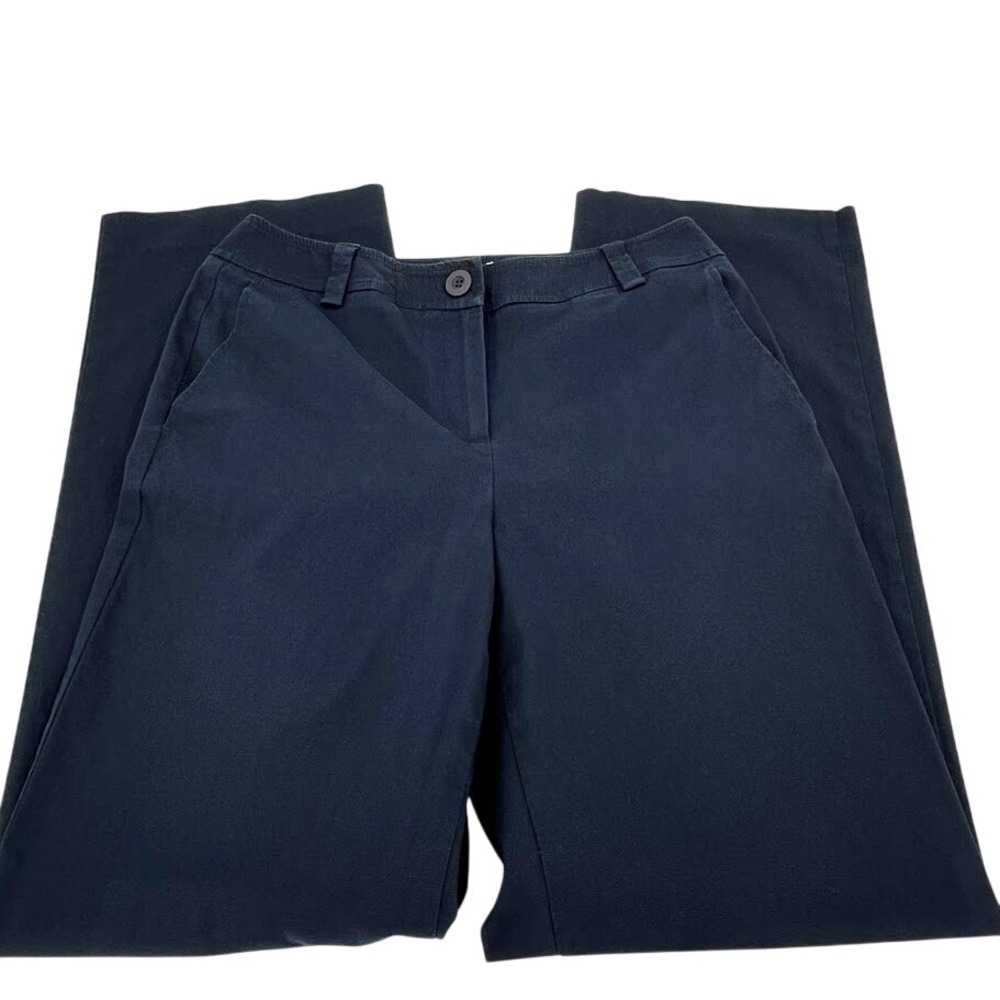 Vintage‎ Talbots Women's 4 Straight Leg Mid Rise Pants Navy Blue